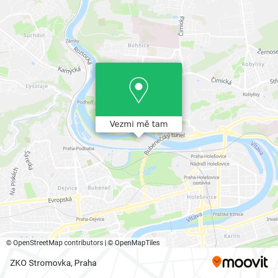 ZKO Stromovka mapa