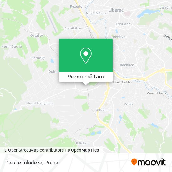 České mládeže mapa