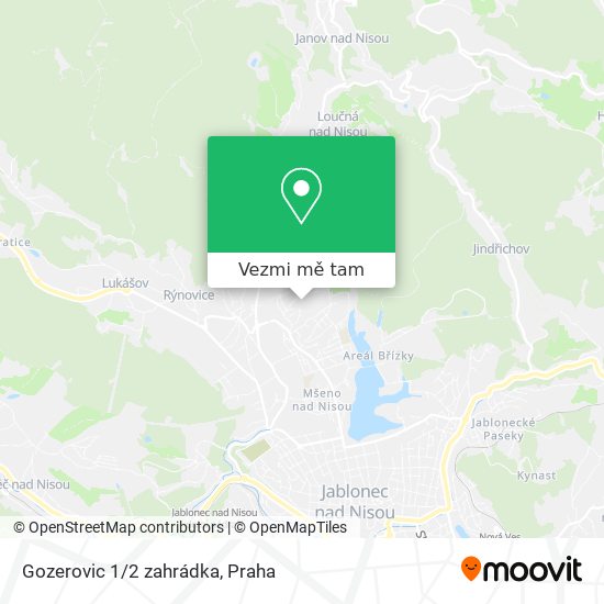 Gozerovic 1/2 zahrádka mapa