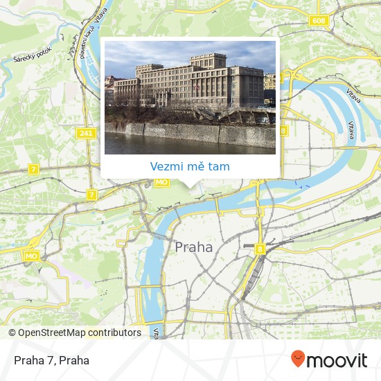 Praha 7 mapa