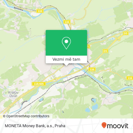 MONETA Money Bank, a.s. mapa