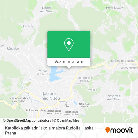 Katolická základní škola majora Rudolfa Háska mapa