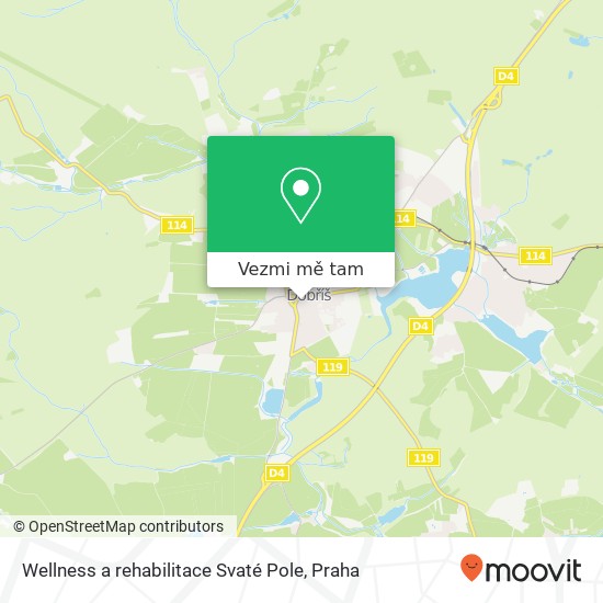 Wellness a rehabilitace Svaté Pole mapa