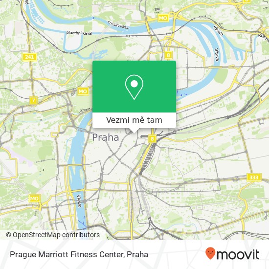 Prague Marriott Fitness Center mapa