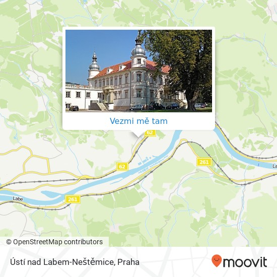 Ústí nad Labem-Neštěmice mapa