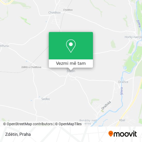 Zdětín mapa