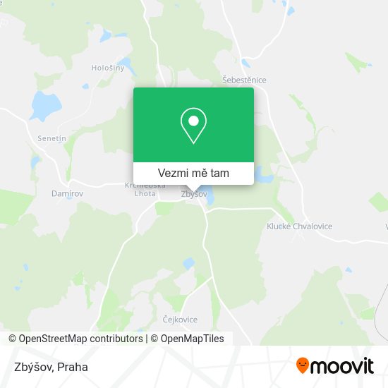 Zbýšov mapa