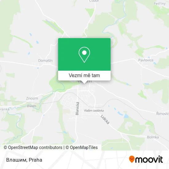 Влашим mapa