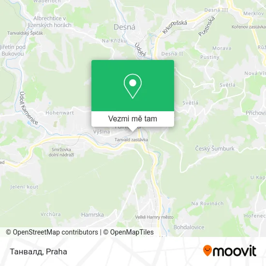 Танвалд mapa