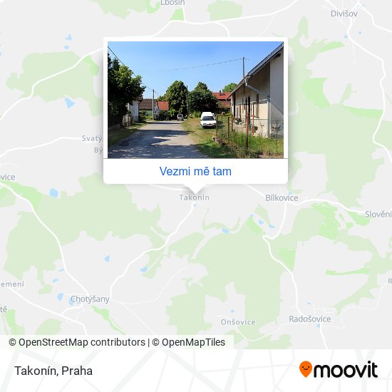 Takonín mapa