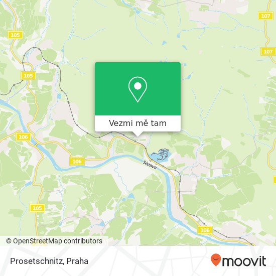 Prosetschnitz mapa