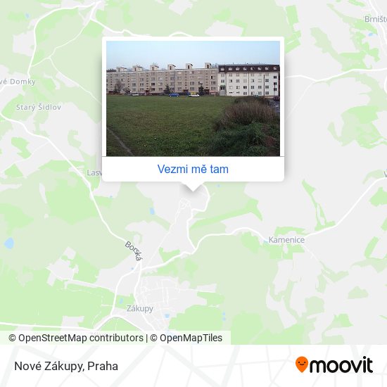 Nové Zákupy mapa