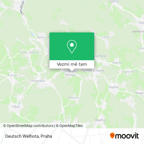 Deutsch Welhota mapa