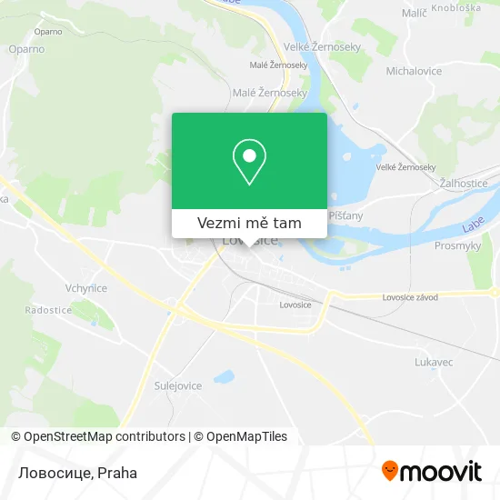 Ловосице mapa