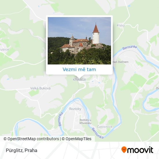 Pürglitz mapa