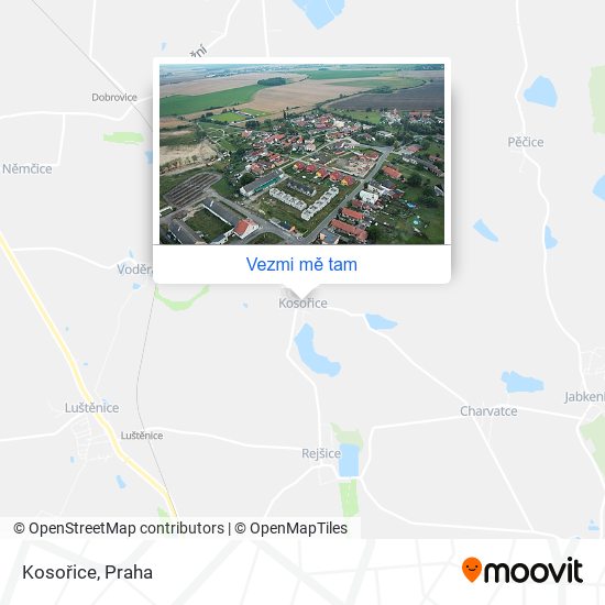 Kosořice mapa