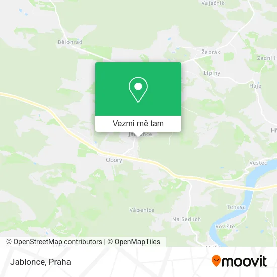 Jablonce mapa