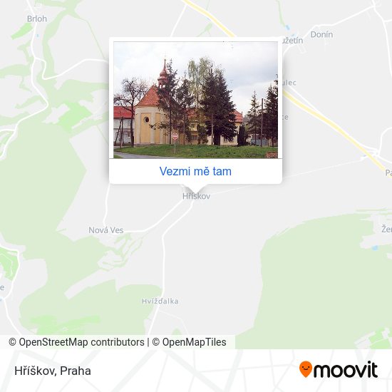 Hříškov mapa