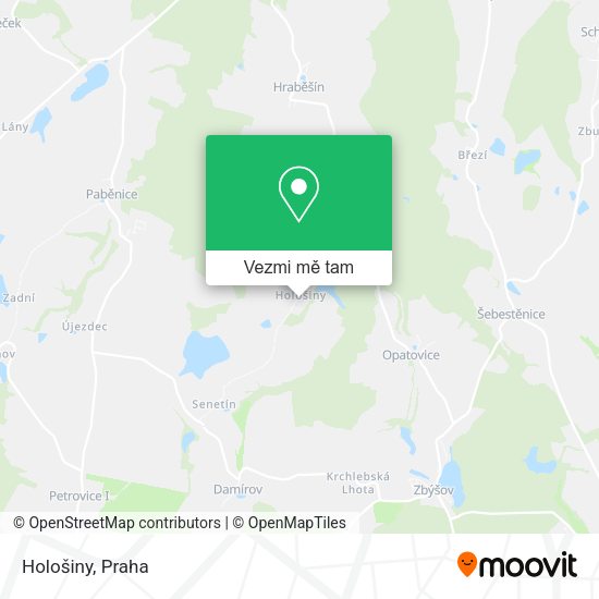 Hološiny mapa