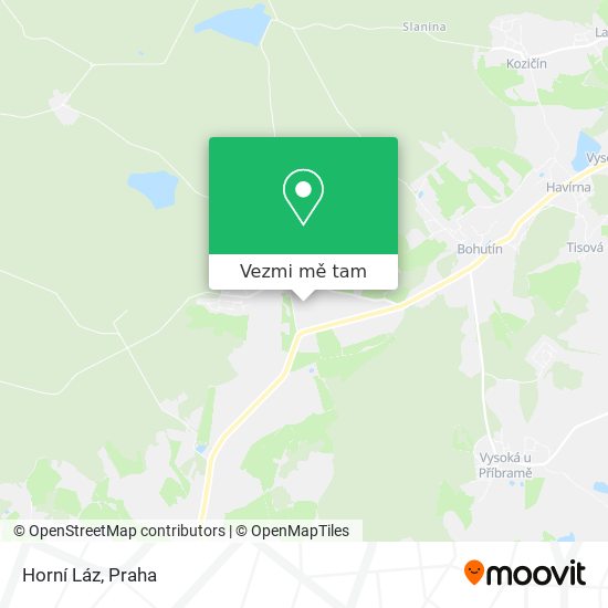 Horní Láz mapa