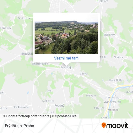 Frýdštejn mapa