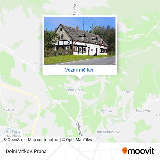 Dolní Vítkov mapa