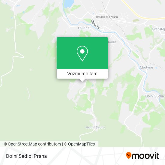 Dolní Sedlo mapa
