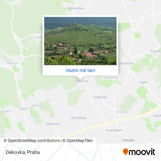 Děkovka mapa