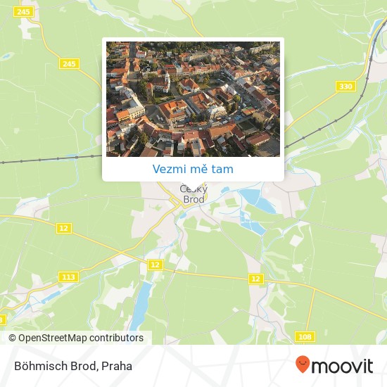 Böhmisch Brod mapa