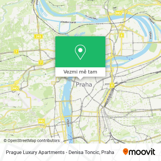Prague Luxury Apartments - Denisa Toncic mapa