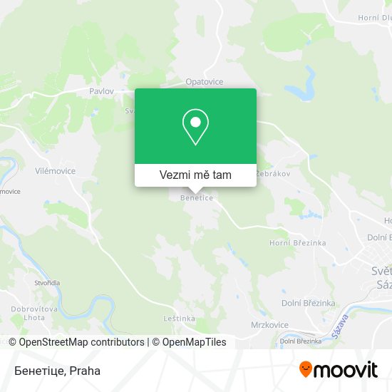 Бенетіце mapa