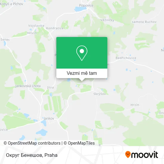 Округ Бенешов mapa