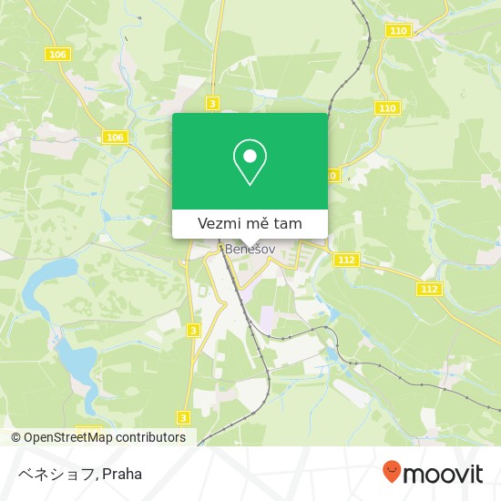 ベネショフ mapa