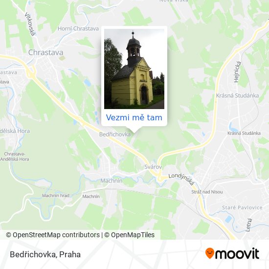 Bedřichovka mapa
