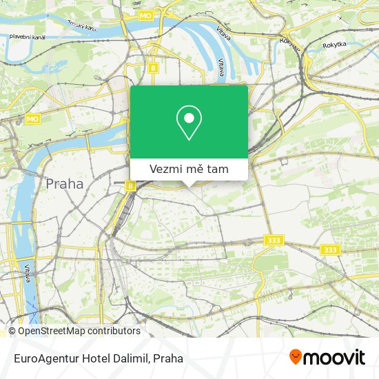 EuroAgentur Hotel Dalimil mapa