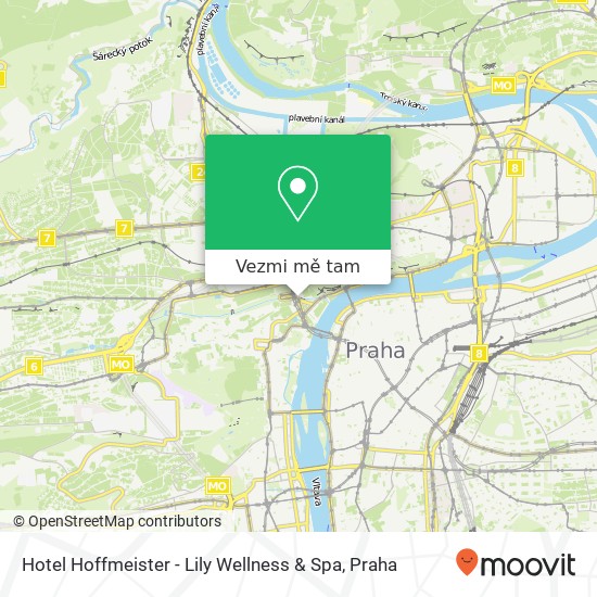Hotel Hoffmeister - Lily Wellness & Spa mapa
