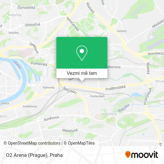 O2 Arena (Prague) mapa