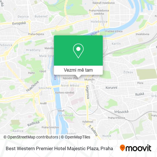 Best Western Premier Hotel Majestic Plaza mapa