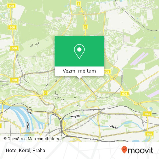 Hotel Koral mapa