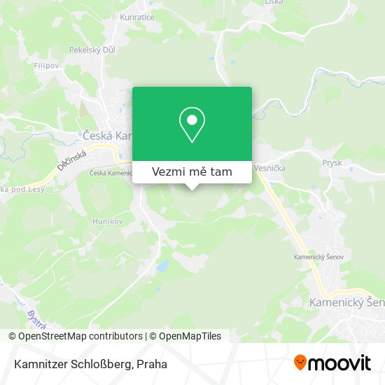Kamnitzer Schloßberg mapa