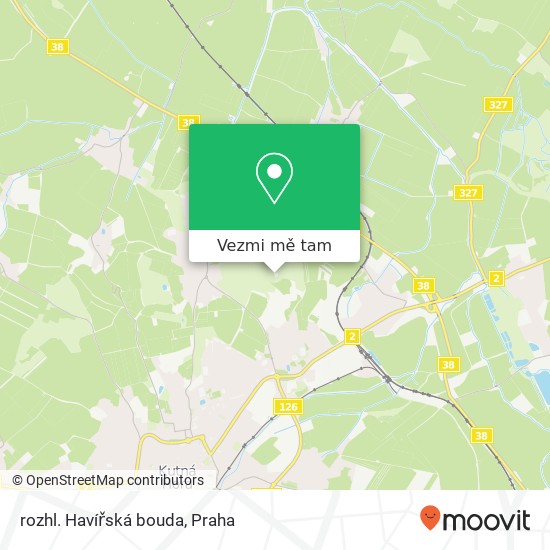 rozhl. Havířská bouda mapa