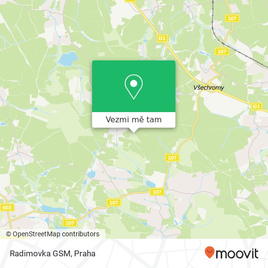 Radimovka GSM mapa