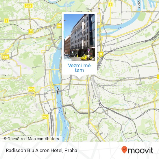 Radisson Blu Alcron Hotel mapa