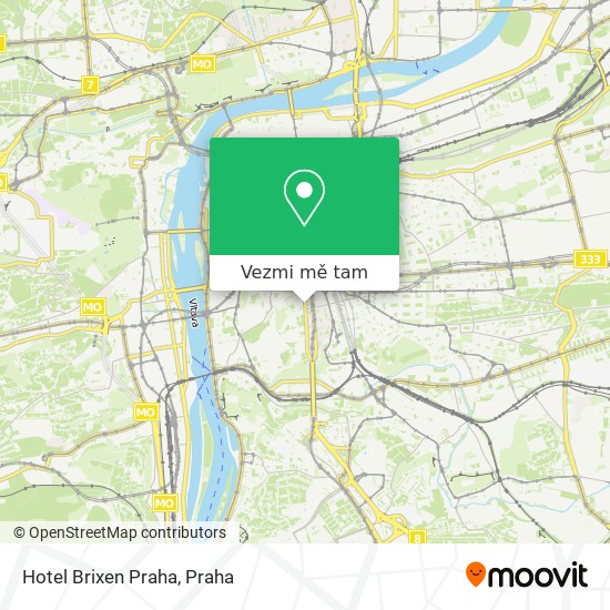 Hotel Brixen Praha mapa