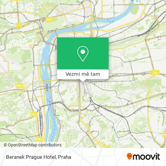 Beranek Prague Hotel mapa