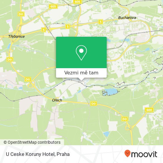 U Ceske Koruny Hotel mapa