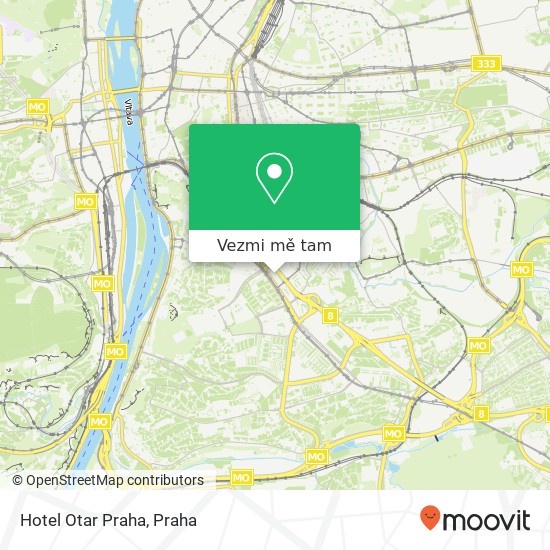 Hotel Otar Praha mapa