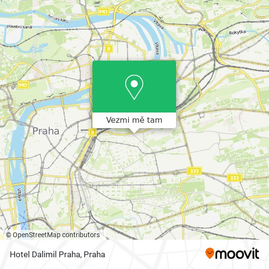 Hotel Dalimil Praha mapa