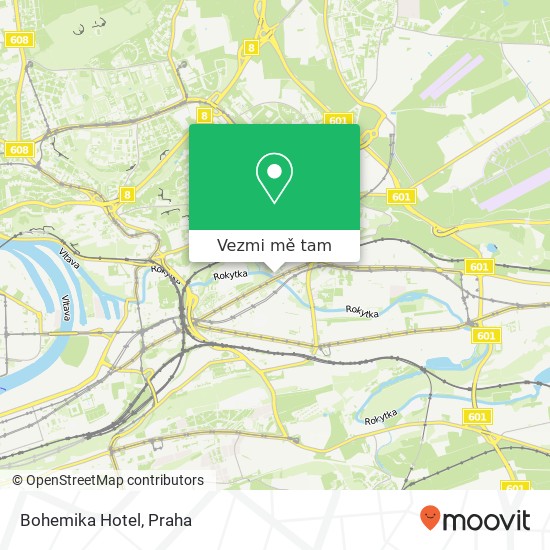Bohemika Hotel mapa