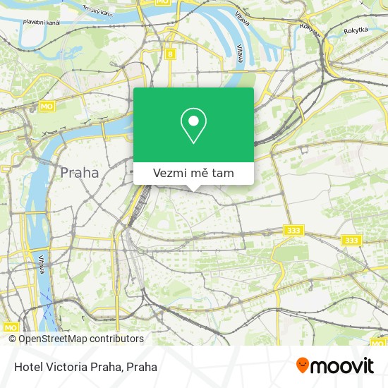 Hotel Victoria Praha mapa